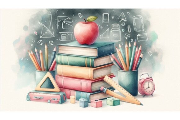 Back to School AI Set Background: A Creative Resource for Modern Professionals