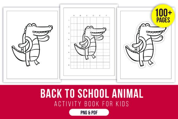 Back to School Animal Activity Book for Young Learners