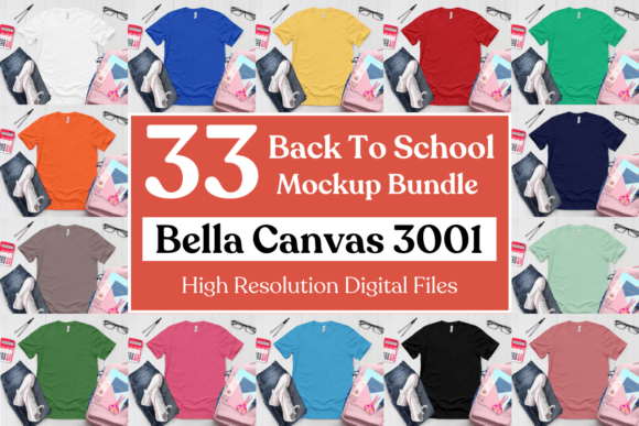 Back to School Bella Canvas Mockup Pack: A Must-Have for Designers and Entrepreneurs