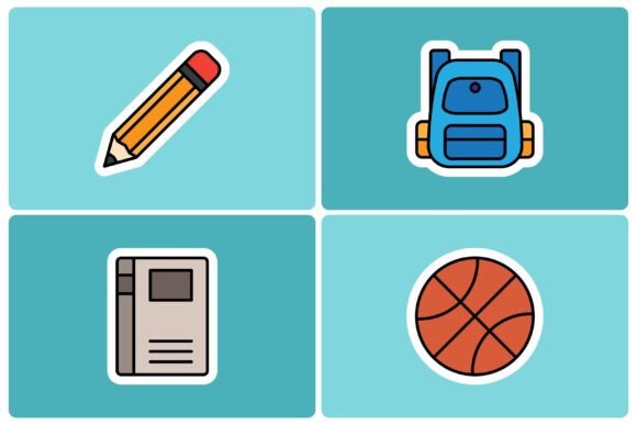 Back to School Doodle Icon Sticker Set: A Creative Resource for Designers and Creators