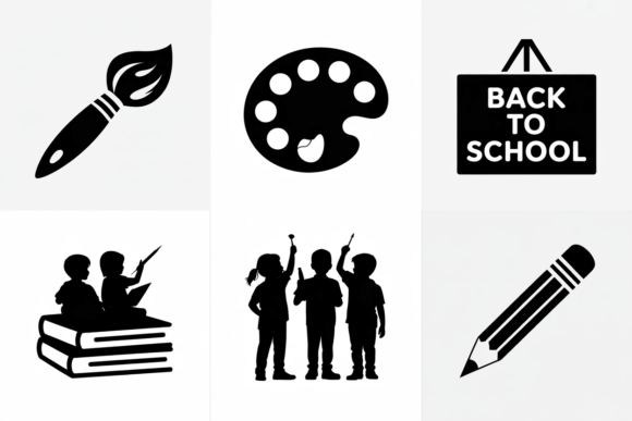 Back to School Icons SVG Bundle: A Versatile Design Resource for Creative Projects