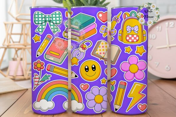 Back to School Kawaii 20oz Tumbler Wrap: A Versatile Design for Creative and Practical Use