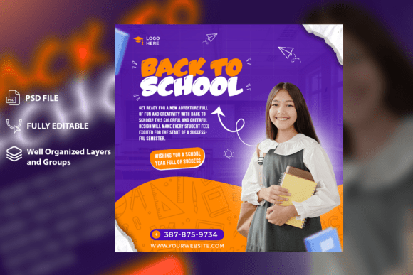 Back to School Social Media Flyer Design: A Strategic Tool for Promotions and Visibility
