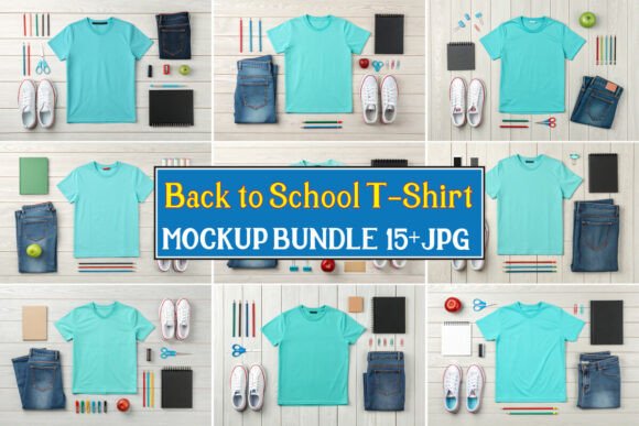 Back to School T-Shirt Mockup Bundle 02: A Complete Guide for Designers and Educators