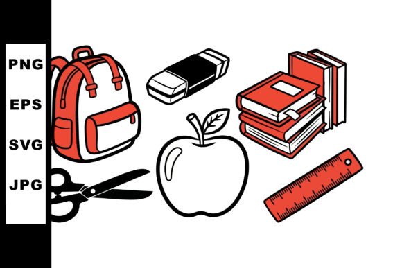 Back to School Vector Pack: A Simple Flat Design Resource for Educational Projects