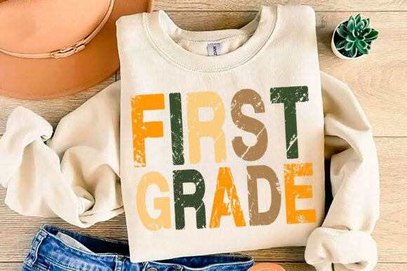First Grade SVG PNG and Back to School PNG: A Versatile Design for Creative Projects