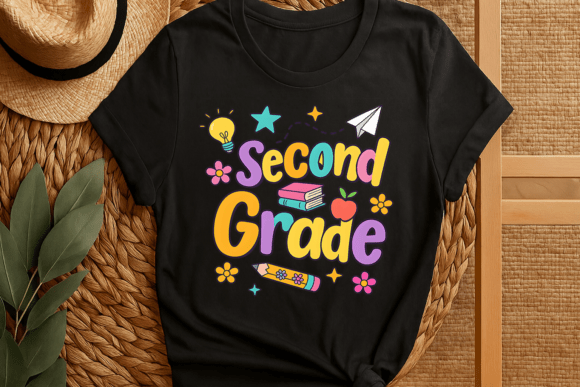 Second Grade Back to School T-shirt Png: A Versatile Digital Design for Creative Projects