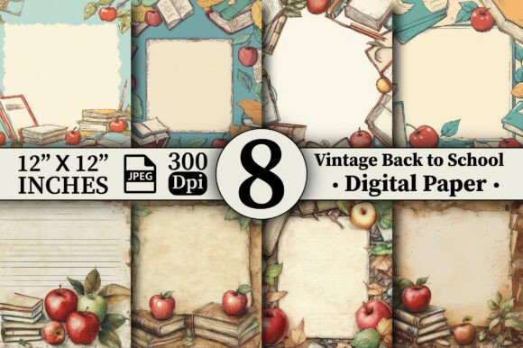 Vintage Back to School Backgrounds