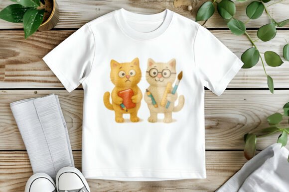 Woolen Cats Back to School PNG: A Strategic Design Asset for Creative and Professional Use
